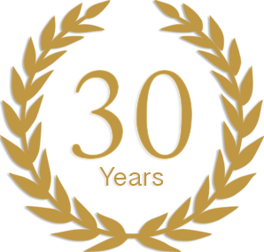 30 years in business badge